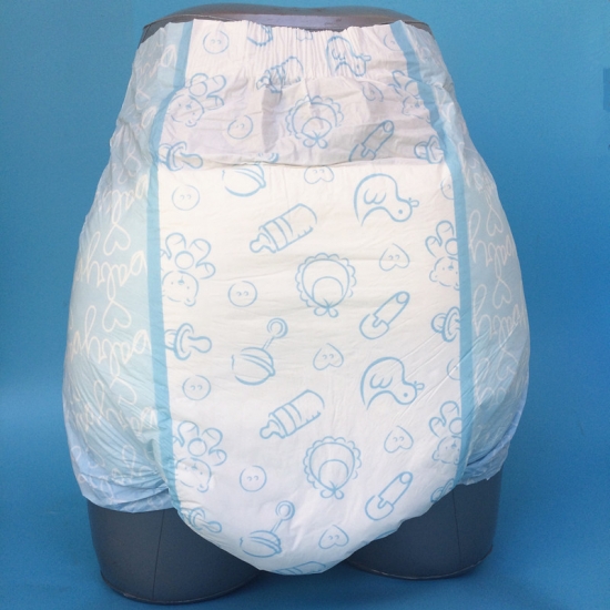 adult baby colorful print diaper